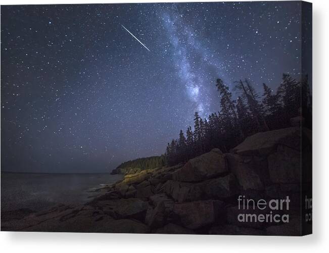 Rocks Canvas Print featuring the photograph Otter Cove Meteor by Marco Crupi