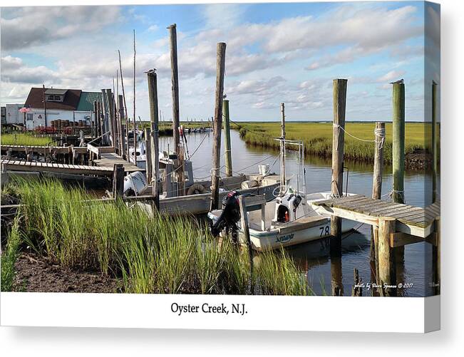 Oyster Creek Canvas Print featuring the photograph Oyster Creek, NJ by David Speace