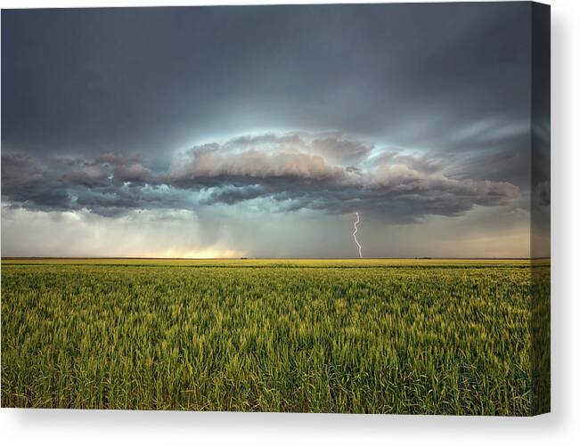 Weather Canvas Print featuring the photograph Plains of Thunder by Douglas Berry