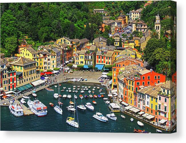 Portofino Canvas Print featuring the photograph Portofino, Italy by Richard Krebs