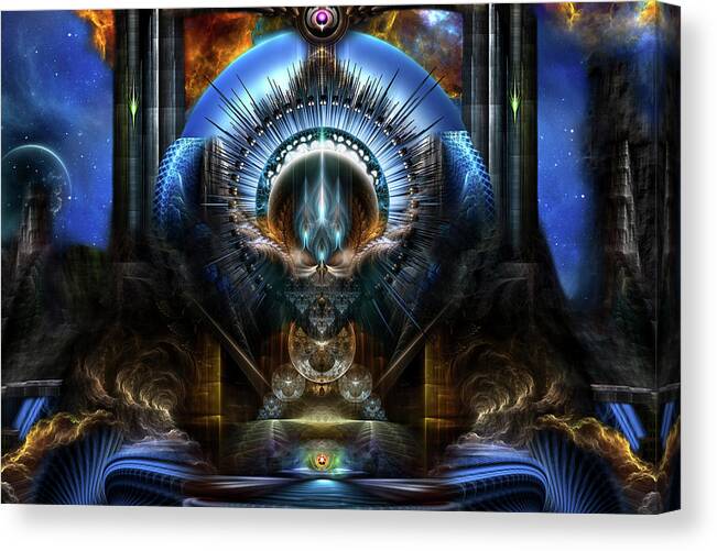 Oracle Canvas Print featuring the digital art Power Of The Oracle by Rolando Burbon