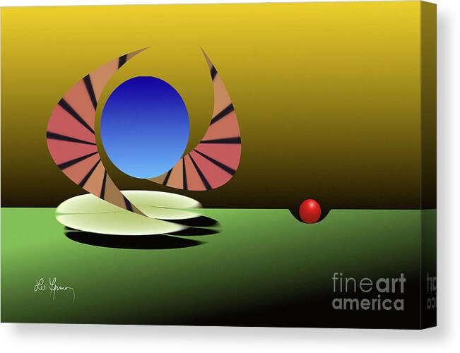 Relativity Canvas Print featuring the digital art Relativity Of Gist by Leo Symon