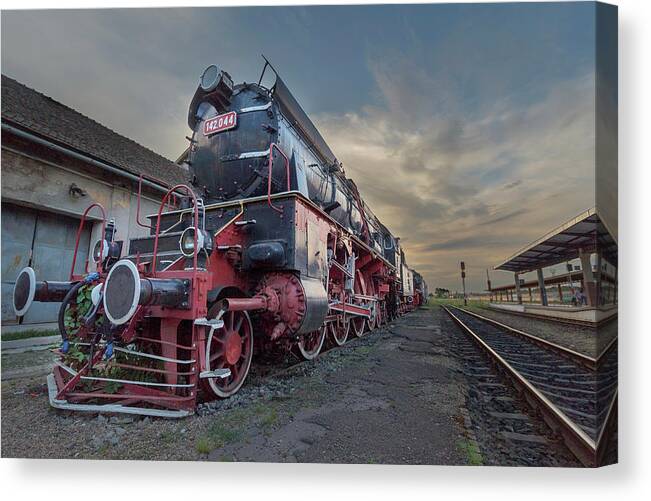 Romania Canvas Print featuring the photograph No More Steam by Rick Deacon
