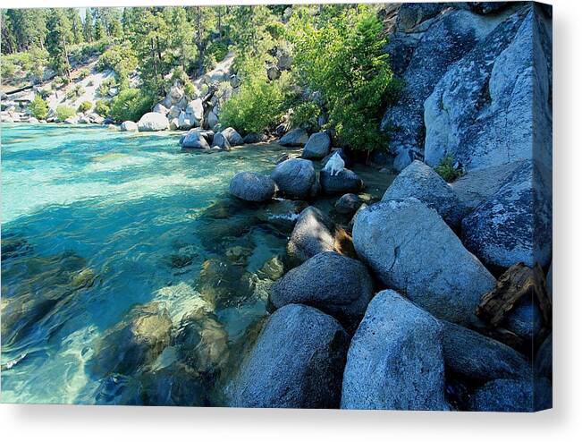 Lake Tahoe Canvas Print featuring the photograph Sekani Summer Light by Sean Sarsfield