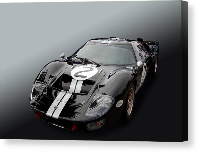  Hot Rod Canvas Print featuring the photograph Skunk GT40 by Bill Dutting