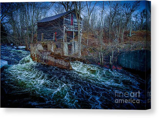 Abandoned Canvas Print featuring the photograph Spring Runoff by Roger Monahan