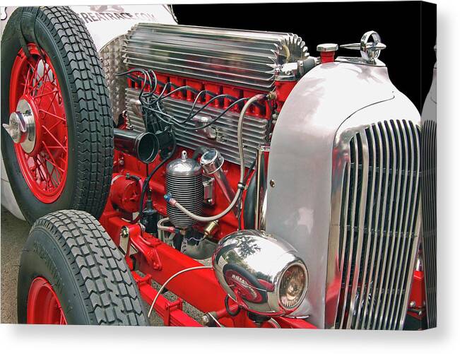 Olds Canvas Print featuring the photograph Straight Eight by Bill Dutting