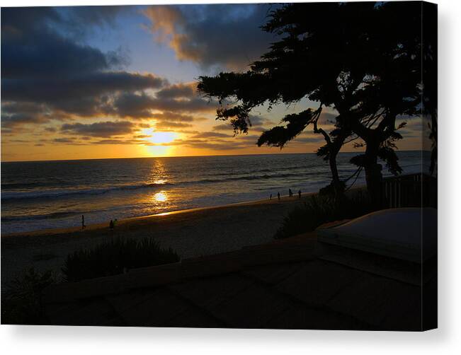 Carlsbad Canvas Print featuring the photograph Sunset from the Staircase by Bill Dutting