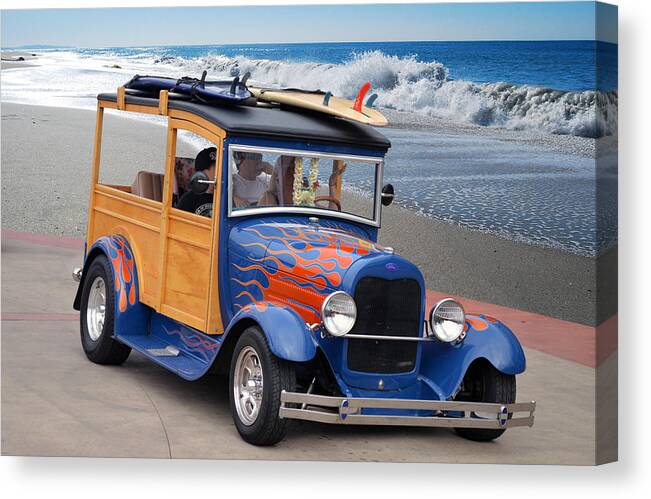 Ford Canvas Print featuring the photograph Wooden A by Bill Dutting