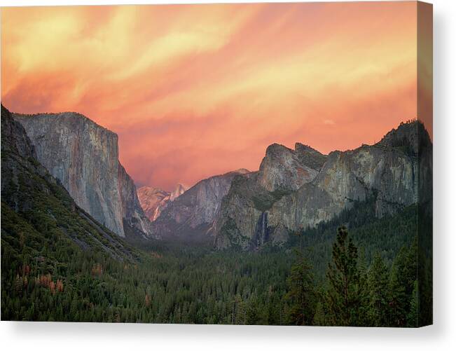 California Canvas Print featuring the photograph Yosemite - Red Valley by Francesco Emanuele Carucci