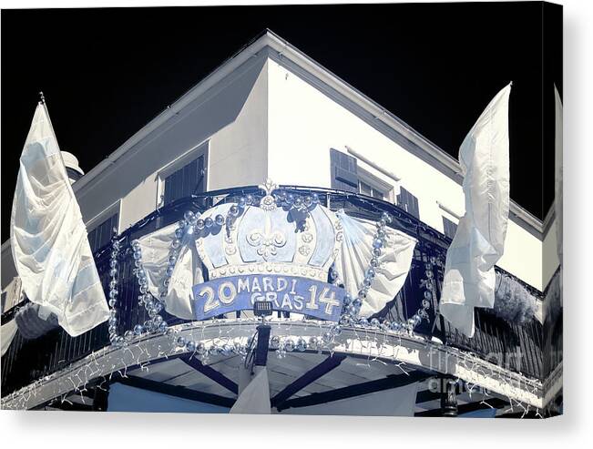 2014 Mardi Gras Canvas Print featuring the photograph 2014 Mardi Gras New Orleans Infrared by John Rizzuto