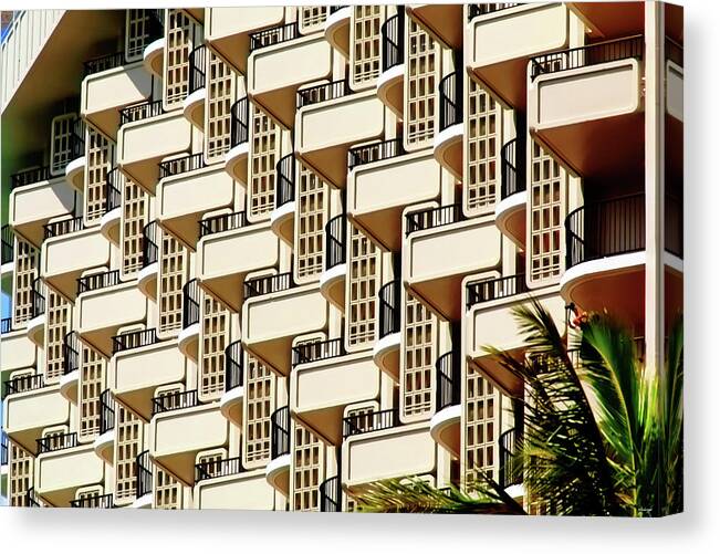 Hawaii Canvas Print featuring the photograph Balconies by Tom Prendergast