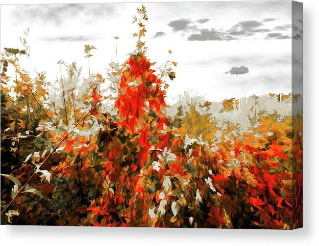 Art Canvas Print featuring the mixed media Artistic Fall / Curator Pick Special Showcased Artwork Impressionism group by Aleksandrs Drozdovs