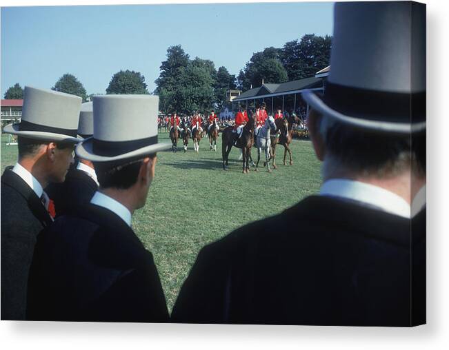 Horse Canvas Print featuring the photograph Dublin Horse Show by Slim Aarons