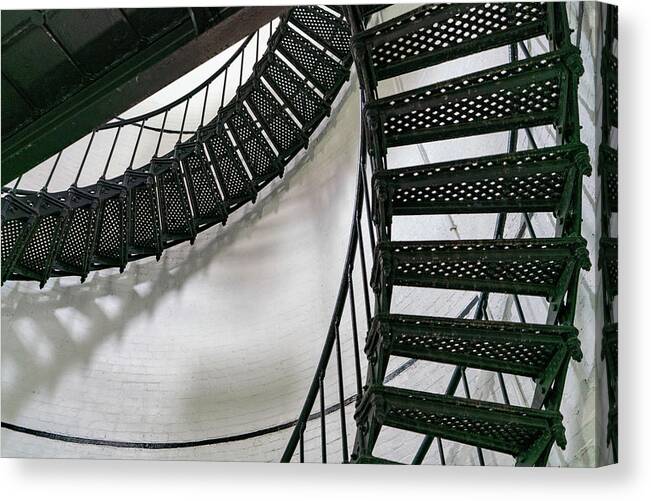 East Coast Canvas Print featuring the photograph Stairs 3 by Joye Ardyn Durham