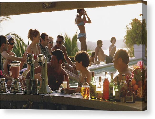 Spa Canvas Print featuring the photograph Villa Vera by Slim Aarons