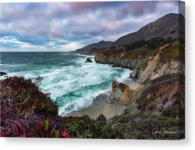 Pacific-ocean Canvas Print featuring the photograph Aqua Marine #1 by Gary Johnson