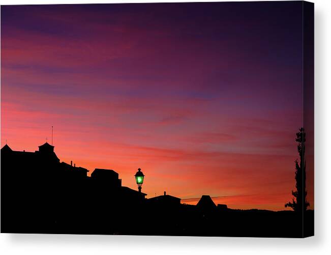 Andalucía Canvas Print featuring the photograph Dusk #1 by Gary Browne