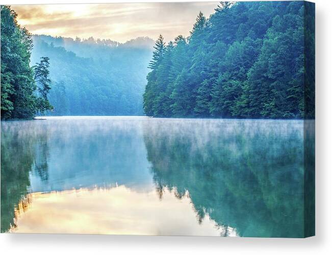 Lake Canvas Print featuring the photograph Mood Setter by Ed Newell