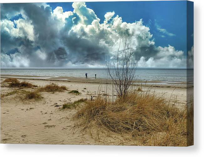 Jurmala Beach Canvas Print featuring the photograph My Jurmala,The Safe Resort In Latvia by Aleksandrs Drozdovs