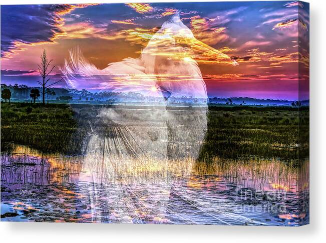 Sunrises Canvas Print featuring the photograph A Spiritual Sunrise by DB Hayes