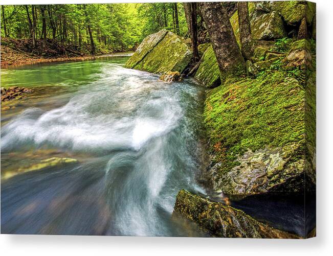 Creek Canvas Print featuring the photograph Turbulence by Ed Newell