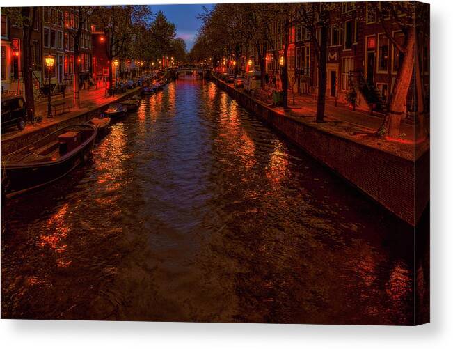 Amsterdam Canvas Print featuring the photograph Amsterdam by Thomas Hall