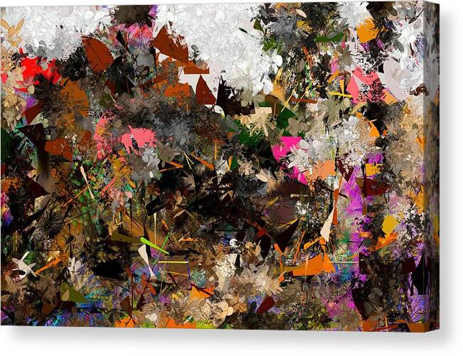 Digital Art#digital Performance #abstract Vision #abstract Expressionism #creativity#unique Design #handmade Art #digital Embroidery#autumn Vibes#tapestry# Canvas Print featuring the digital art Autumn Embroidery /Digital Art by Aleksandrs Drozdovs