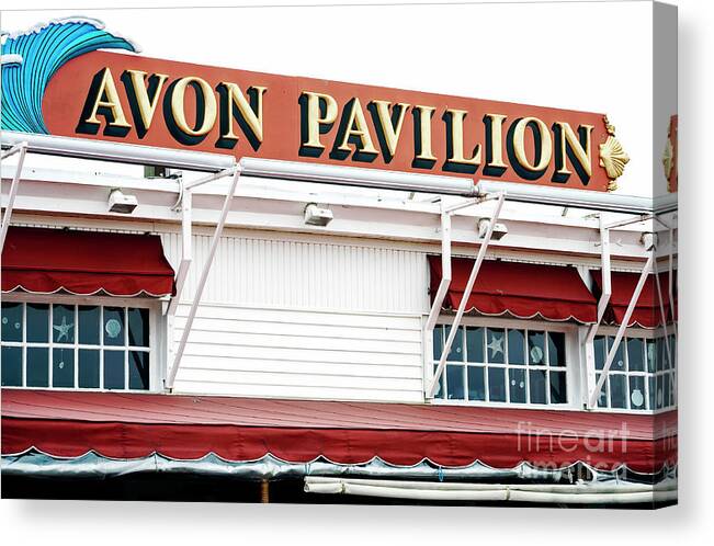 Avon Pavilion Canvas Print featuring the photograph Avon Pavilion at the Jersey Shore by John Rizzuto