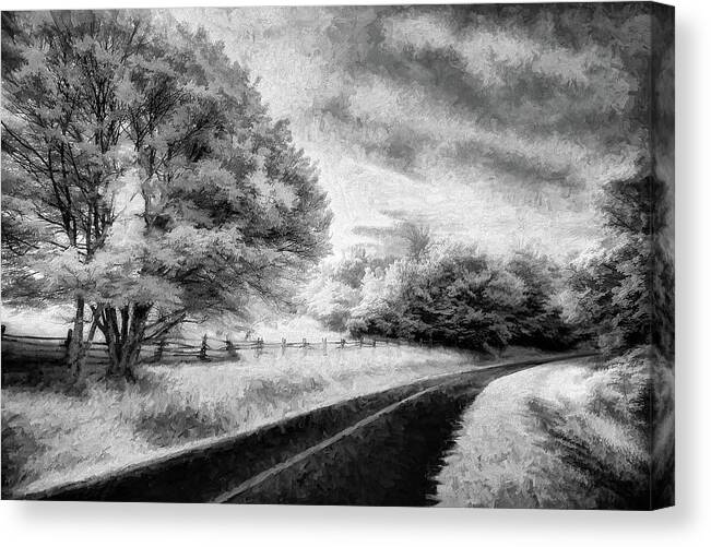 North Carolina Canvas Print featuring the photograph Back Road to Food ap by Dan Carmichael