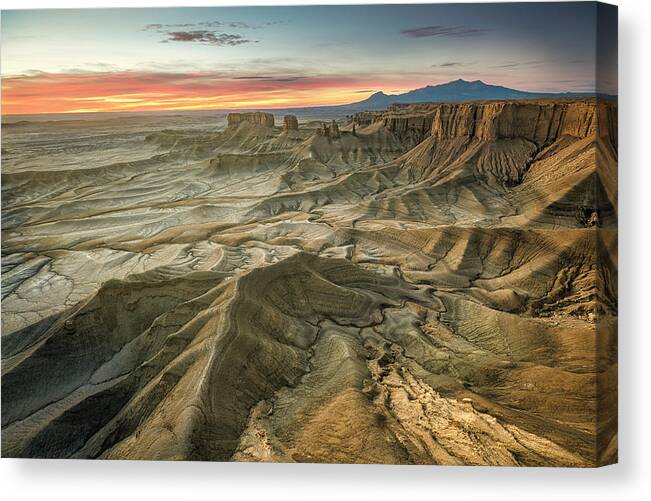 Utah Canvas Print featuring the photograph Badlands Viewpoint by Whit Richardson