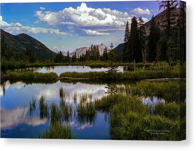 Crested Butte Canvas Print featuring the photograph Beaver Pond Evening by Western Light Graphics
