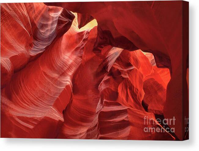 Dave Welling Canvas Print featuring the photograph Corkscrew Or Upper Antelope Slot Canyon Arizon by Dave Welling