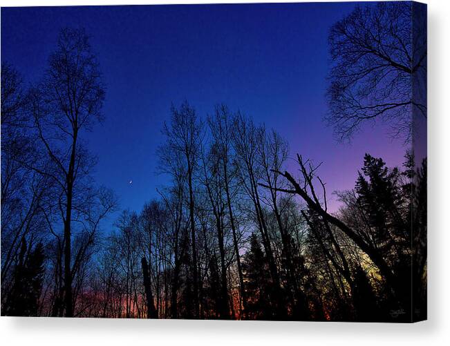 Orange Canvas Print featuring the photograph Deep Crescent by Doug Gibbons