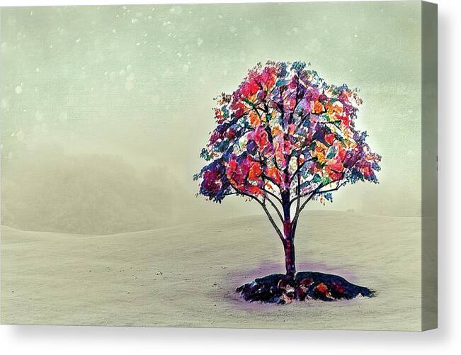North Carolina Canvas Print featuring the painting Lollypop Tree ap by Dan Carmichael