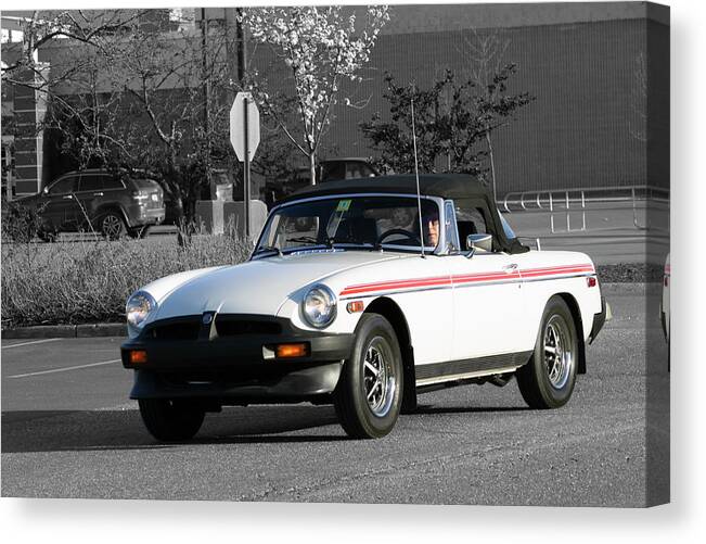 Mgb Canvas Print featuring the photograph MGB by Rik Carlson