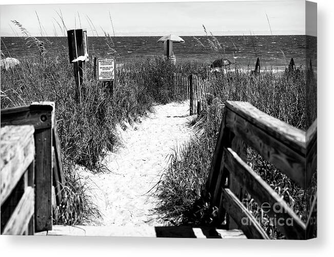 North Myrtle Beach Entry Canvas Print featuring the photograph North Myrtle Beach Entry by John Rizzuto