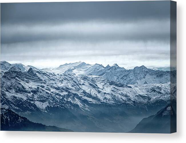 Mountains Canvas Print featuring the photograph Storm Over the Mountains by Rick Deacon