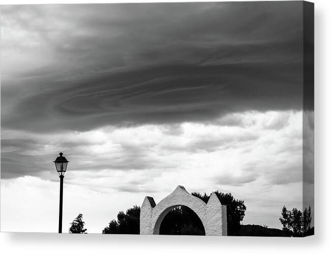 The Eye Of The Storm Canvas Print featuring the photograph The eye by Gary Browne