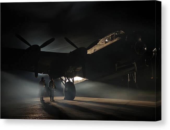 Aircrew Canvas Print featuring the photograph They didn't all return by Peter Hutchinson