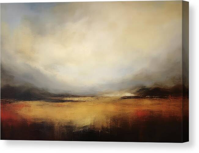 Wide Open Spaces Canvas Print featuring the painting Wide Open Spaces Desert Dreams 7 by Jai Johnson