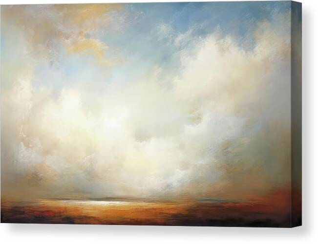 Wide Open Spaces Canvas Print featuring the painting Wide Open Spaces Illuminated by Jai Johnson