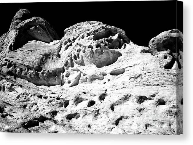 Years In The Works Canvas Print featuring the photograph Years in the Works Infrared at the Valley of Fire by John Rizzuto