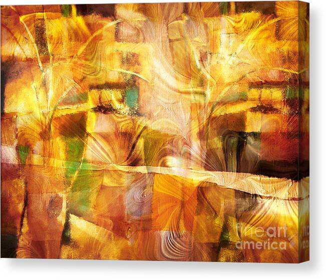 Festivo Canvas Print featuring the painting Festivo by Lutz Baar