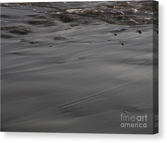 Beach Canvas Print featuring the photograph Receding Waters by Mark Messenger