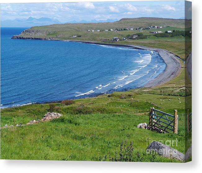 Staffin Canvas Print featuring the photograph Staffin Bay - Isle of Skye by Phil Banks
