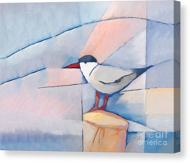 The Tern Canvas Print featuring the painting The Tern by Lutz Baar