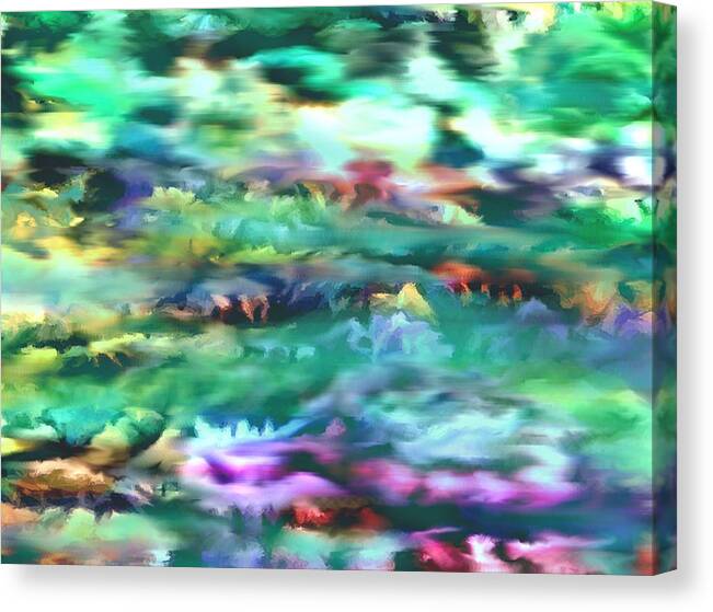Reef Canvas Print featuring the painting Shimmering Reef #1 by Stephen Jorgensen