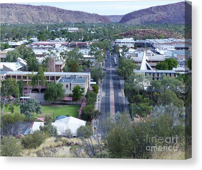 Alice Springs Canvas Print featuring the photograph Alice Springs - Australia by Phil Banks