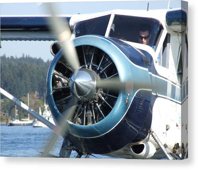 Aviation Canvas Print featuring the photograph Another Day at the Office by Mark Alan Perry